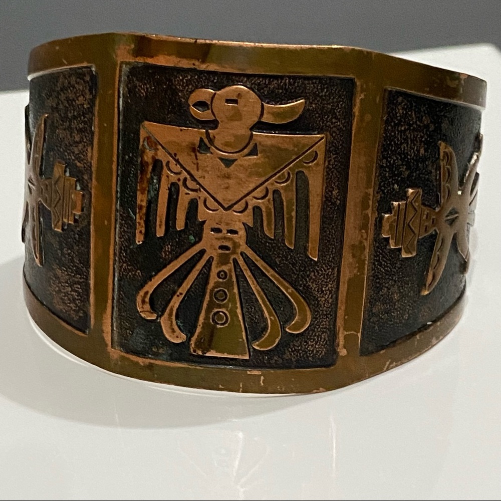 Vintage Native Kachina Copper Cuff